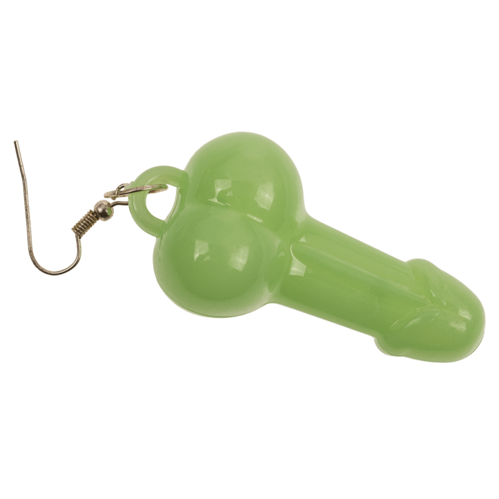 Kinky Pleasure - OB097/98 - Penis Earring 1 Pair 2 Models: GLOW IN THE DARK