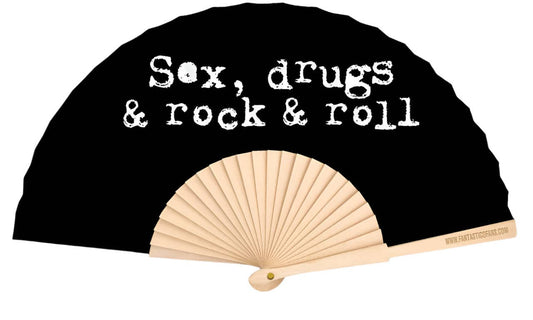 Sex, Drugs & Rock & Roll 23cm fan