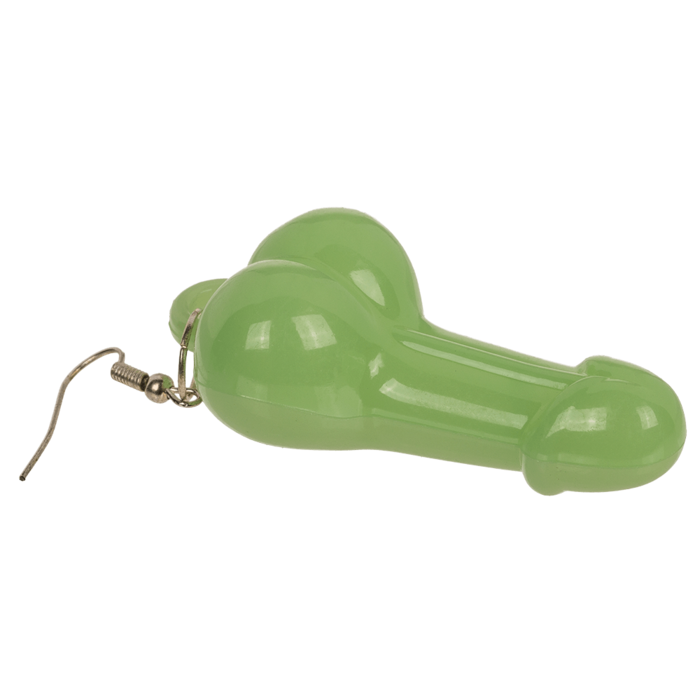 Kinky Pleasure - OB097/98 - Penis Earring 1 Pair 2 Models: GLOW IN THE DARK