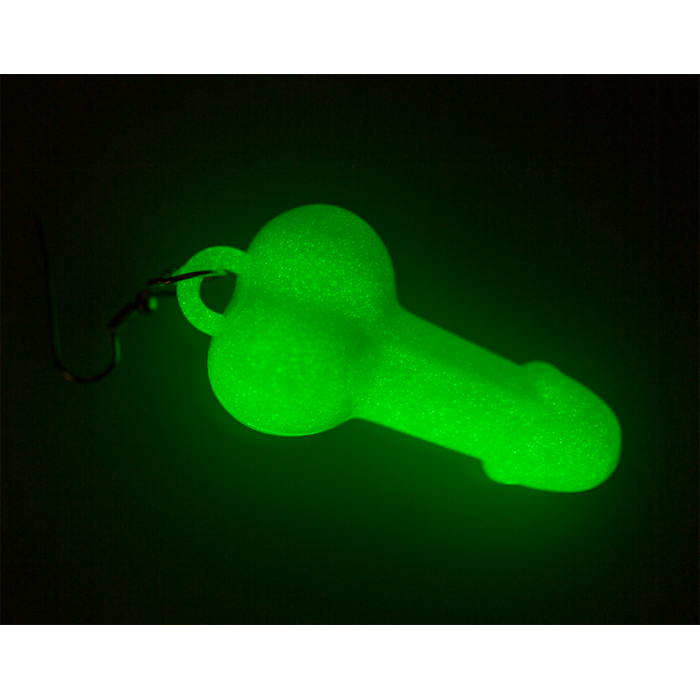 Kinky Pleasure - OB097/98 - Penis Earring 1 Pair 2 Models: GLOW IN THE DARK