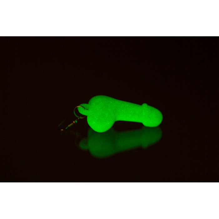 Kinky Pleasure - OB097/98 - Penis Earring 1 Pair 2 Models: GLOW IN THE DARK