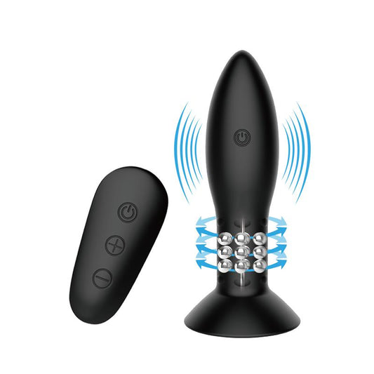 Butt Plug with Vibration and Rotation