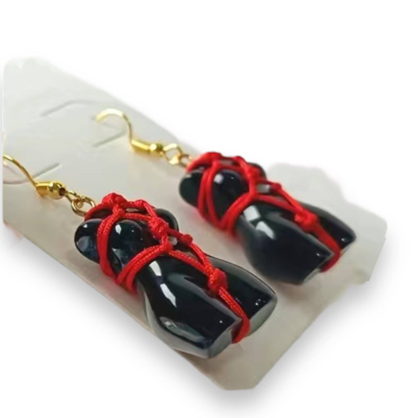 Kinky Pleasure - T007 - Earrings - Sexy Woman Shaped Body (Bondage Girl)
