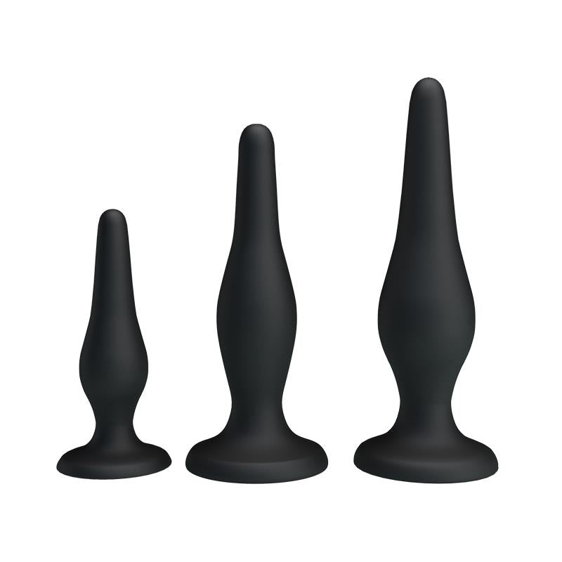 Pack 3 Butt Plug Mini Anal Kit